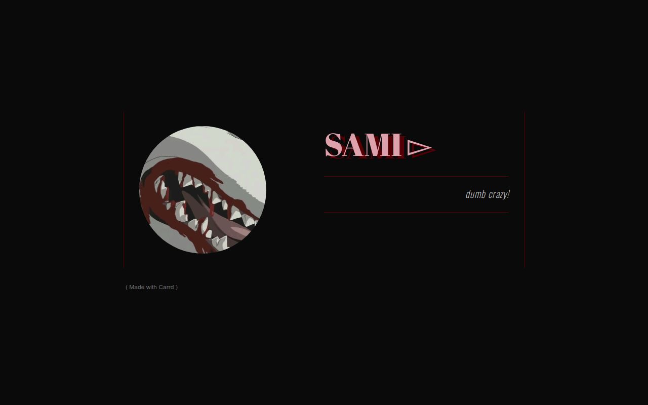 Carrd profile picture for @sami